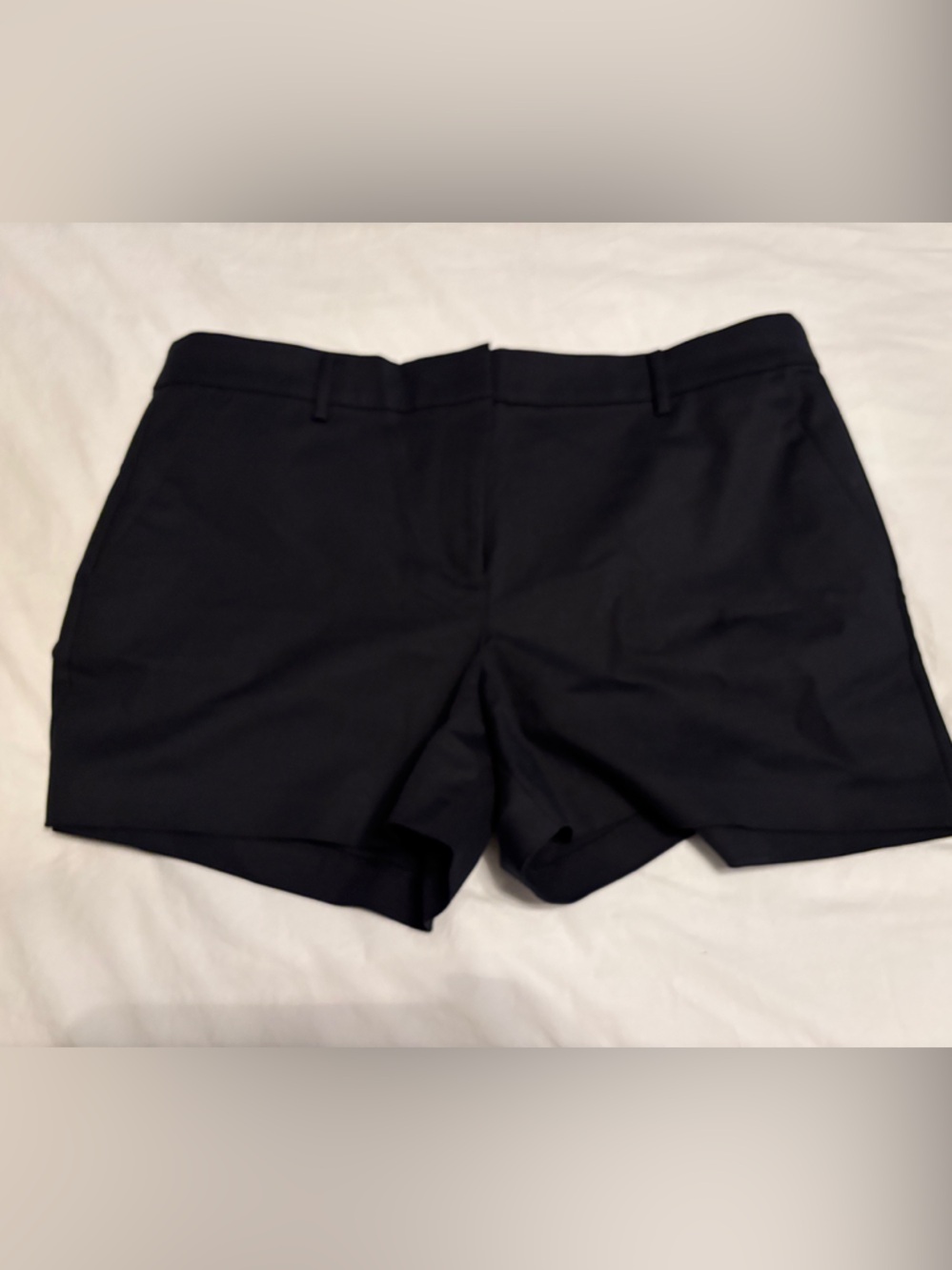 LOFT Black High-Rise Tailored Shorts